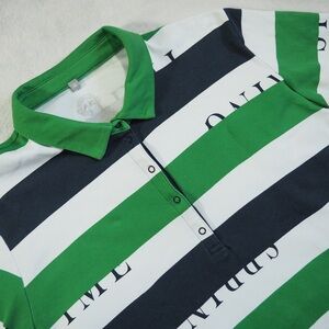 Rabe 1920 Sz 46 Green and White Striped Sweater Woman